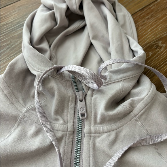Lululemon Align Light Taupe Zip-Up Hooded Jacket - Picture 3 of 8